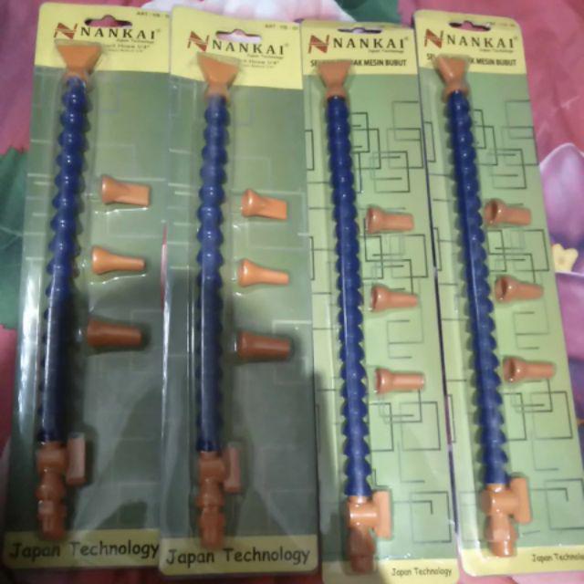 Selang Minyak Mesin Bubut 1/4 Inch + Stop Nankai