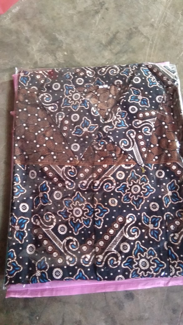 Nailo Batik Hrb026 Kenongo Kemeja Tosca Pendek Pekalongan Padi M L Xl Sogan Tulis Halus Kemeja Batik