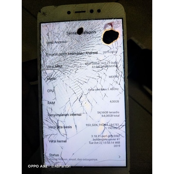 mesin xiaomi redmi note 5a prime 4/64gb