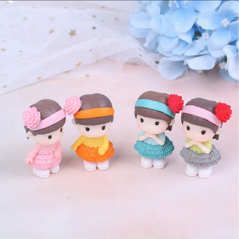 Boneka Miniatur Couple pelengkap Dollhouse dan Garden Scape