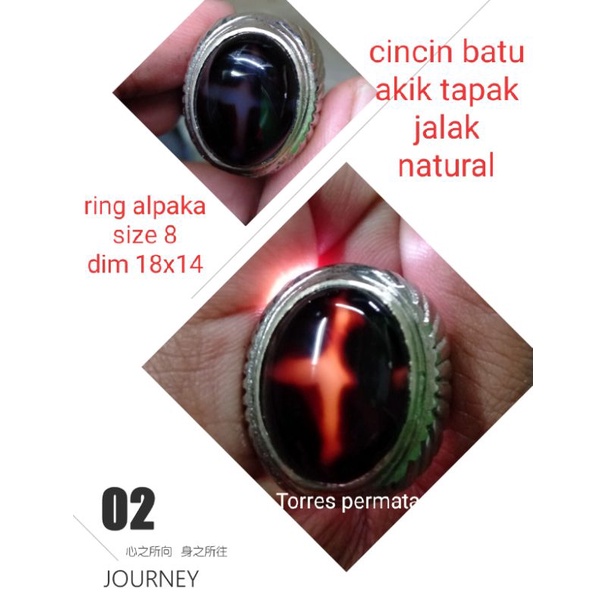 cincin batu akik Yaman tapak jalak natural top