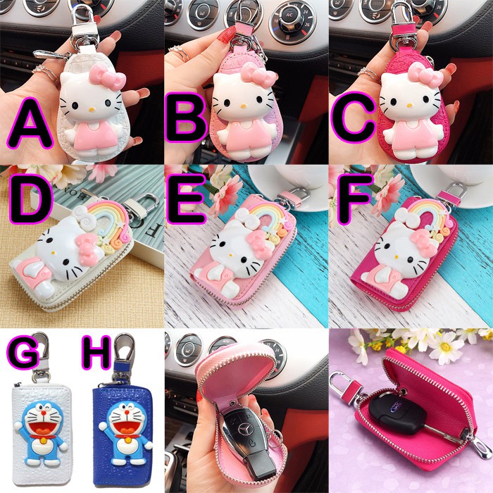 Gantungan Kunci Dompet Impor Kitty Doraemon