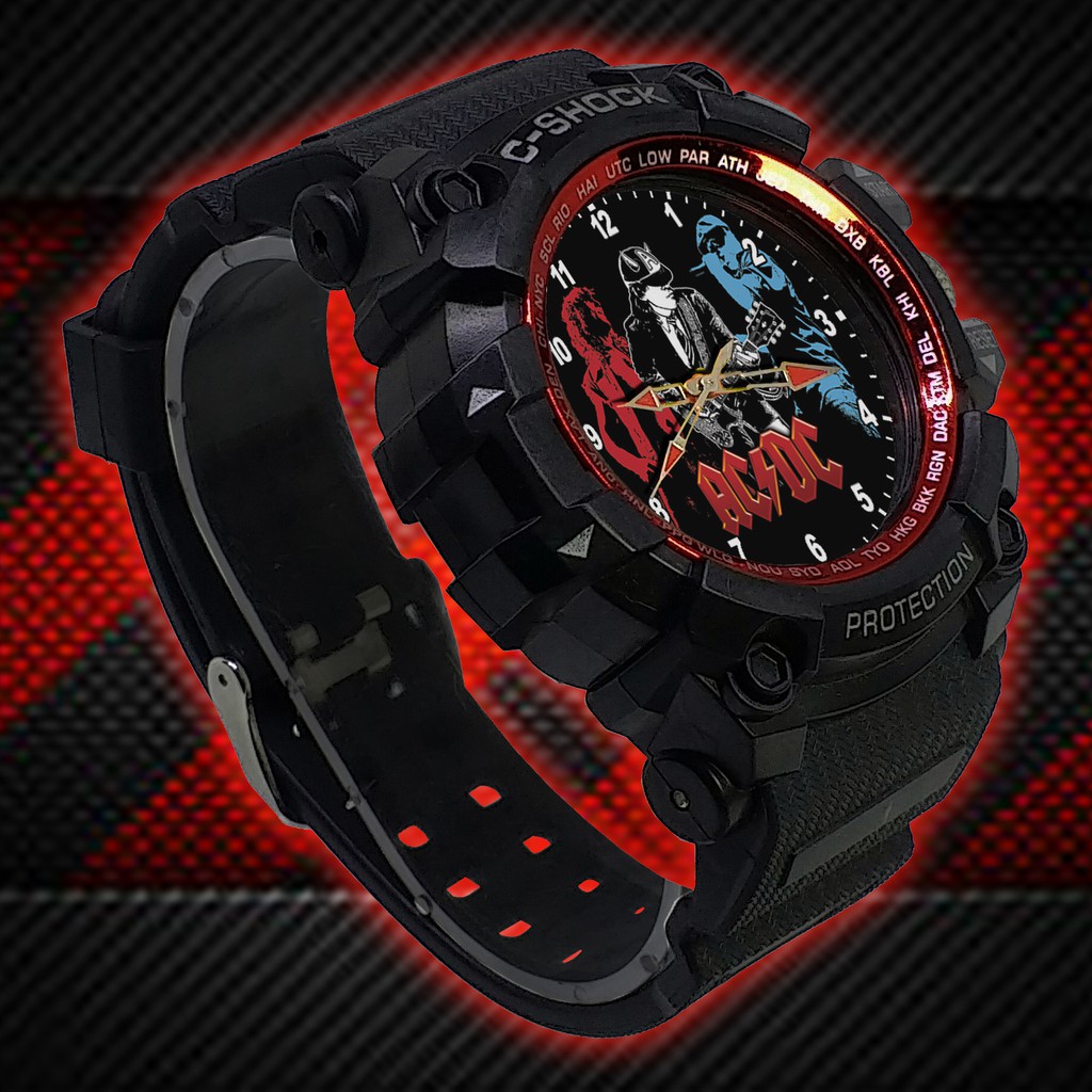 (ISTIMEWA BOSSQUE) JAM TANGAN ACDC LIST MERAH - EXCLUSIVE 8