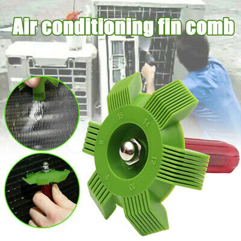 Alat Reparasi Fin Radiator Condenser Repair Comb Straightener - C6 - Green