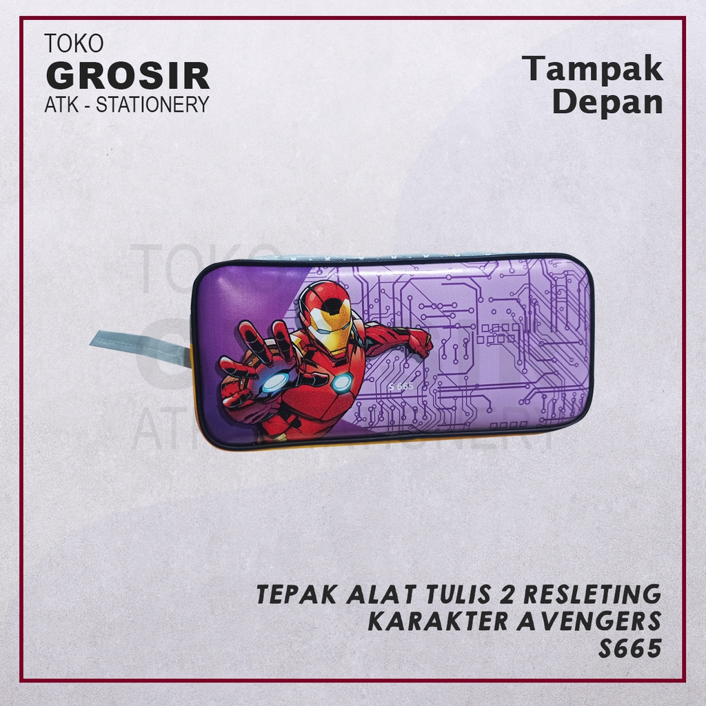 

Kotak Pensil Kain 2 Resleting Karakter Superhero / Tempat Pensil Kain S665 / Tepak Pensil Kain Resleting Karakter Heroes