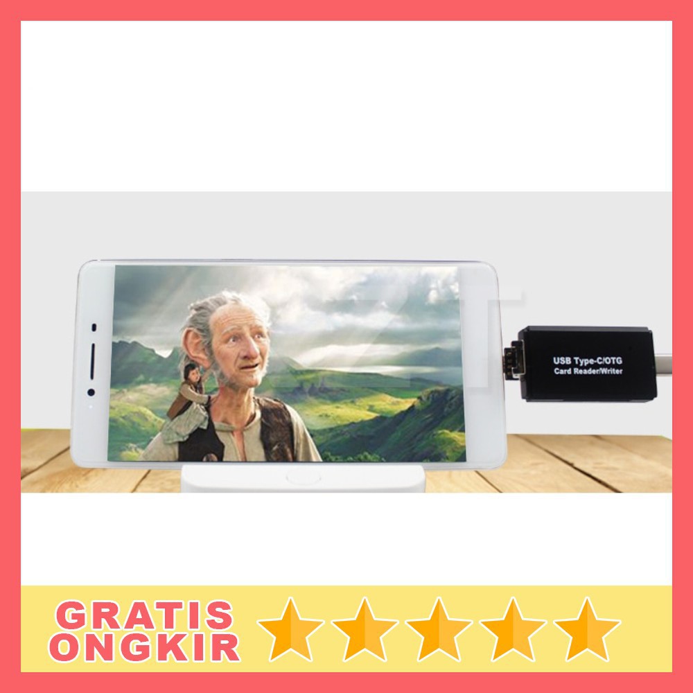 Grab Medan Memory Card Reader OTG 3 in 1 USB Type C + USB Type A + Micro USB - YC320 Hitam MOSU