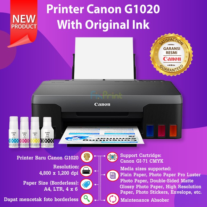 Printer Canon G1010 Ink Tank G-1010 Infus Head CA91 CA92 Tinta GI790