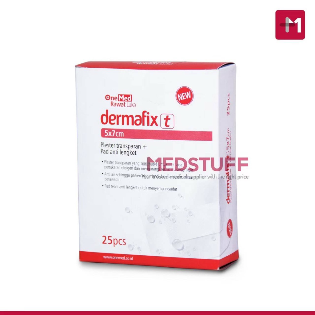 Dermafix T Plester Luka Transparan Anti Air 5x7 cm