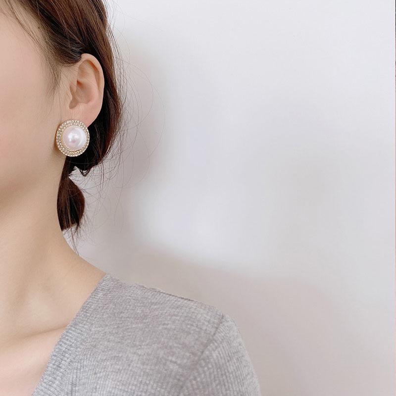 Shuling 925 Silver Needle Summer Korean Style Earrings High Sense Pearl Earrings Female Ear Studs Wholesale