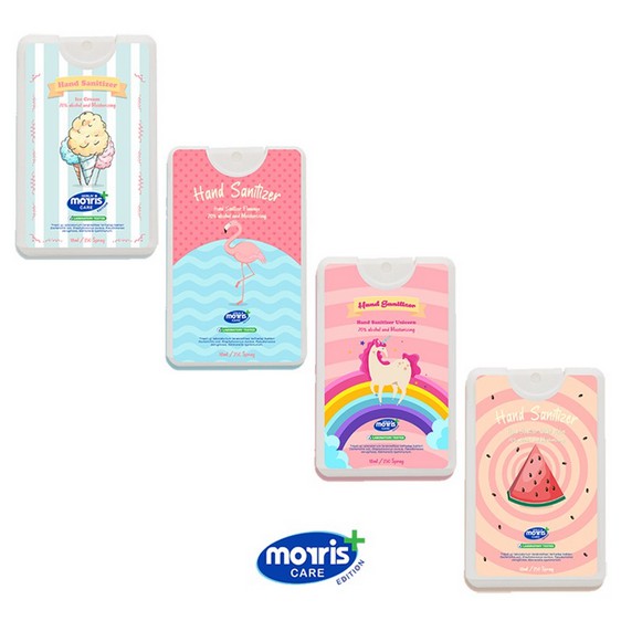 Hand Sanitizer Pocket Girl 18ml - Morris - FLAMINGGO / UNICORN / ICE CREAM / WATERMELON - TT18