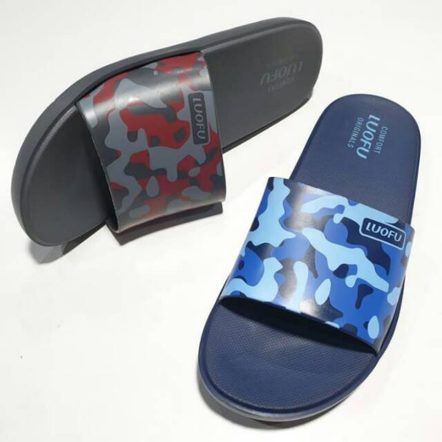 SANDAL LUOFU IMPORT KARET KOKOP COWOK
