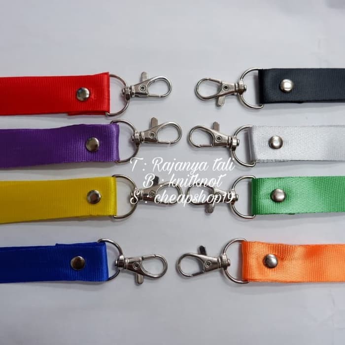 

Tali id lanyard nilon 2 kait