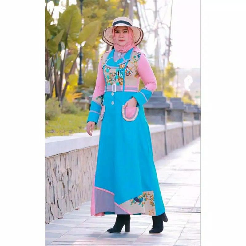 SALE ( BISA COD ) Gamis Esme E-060807