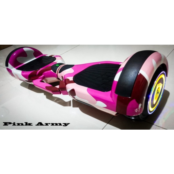 Dijual Smart Wheel Balance LED 6.5 inch New Model Hoverboard - Pink Army Murah