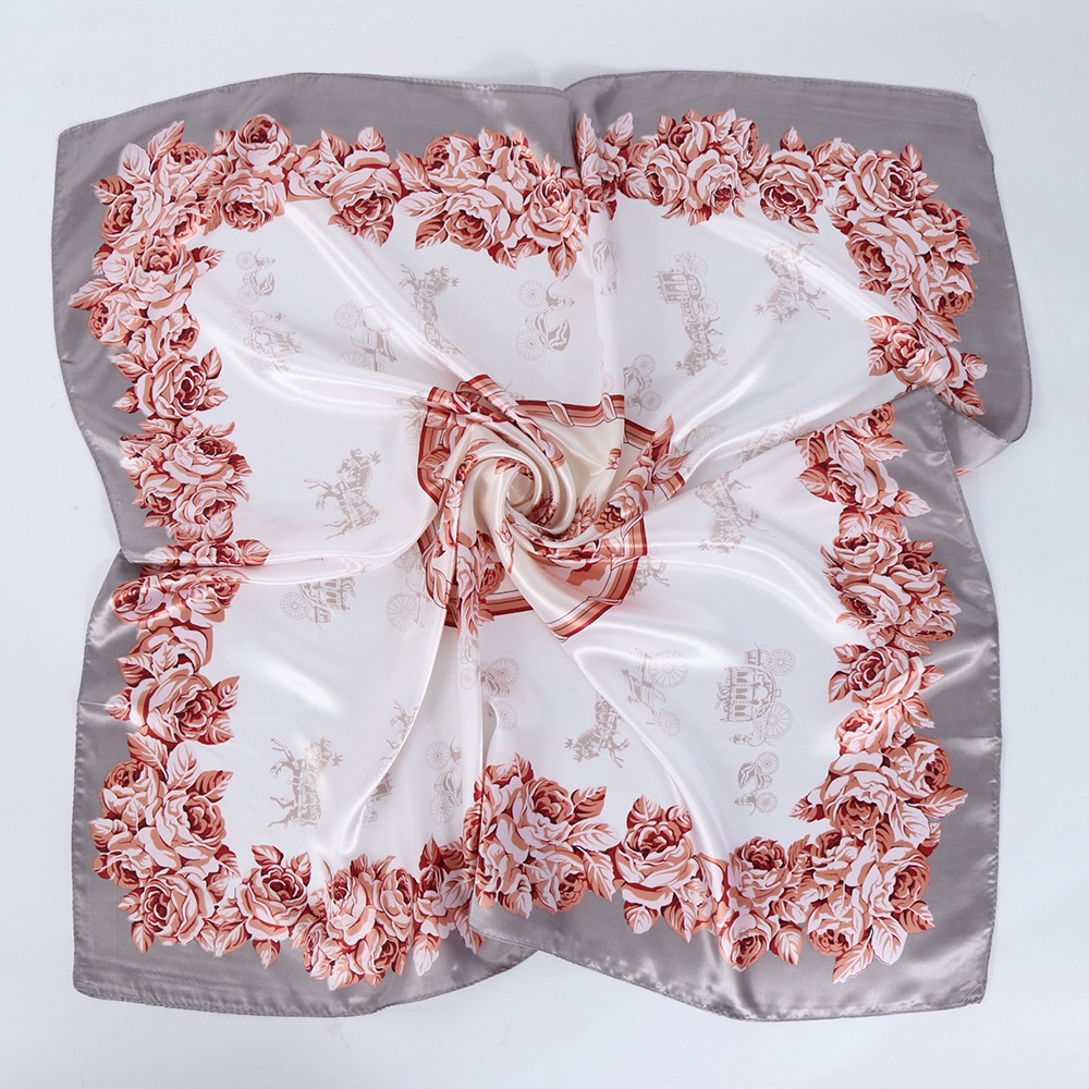 Syal scraf jilbab 90*90cm bahan satin-2