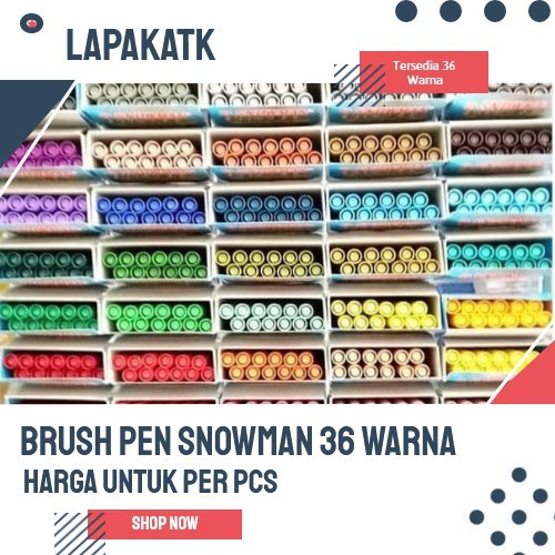 

kaligrafi-perlengkapan- brush pen snowman 36 warna grup 2 - ungu -perlengkapan-kaligrafi.