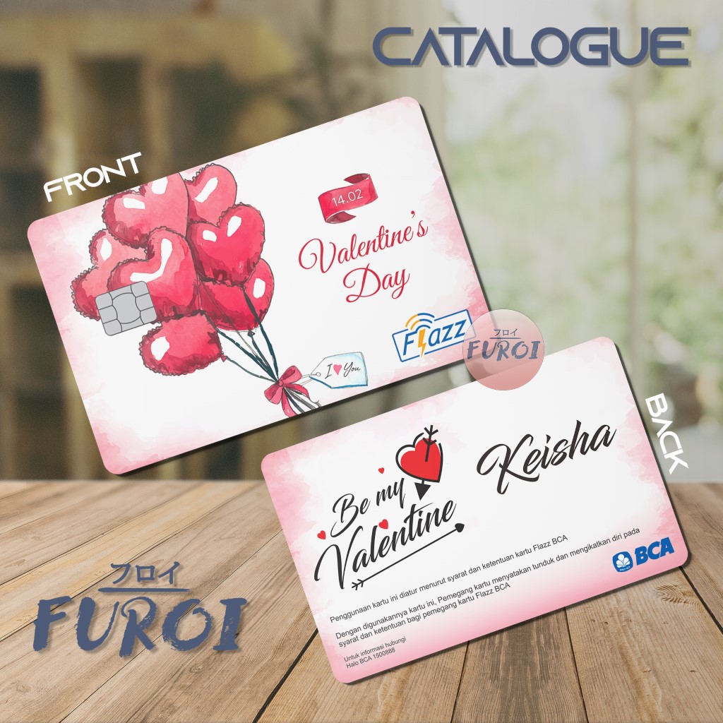 Custom Flazz BCA | Custom Emoney Mandiri | Valentine's Balloons