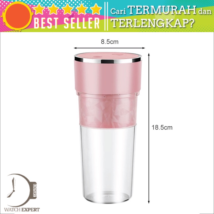 Bisa COD Blender Mixer Buah Portable Mini Juicer Cup USB Rechargeable 400ML - Alloet BG-G01