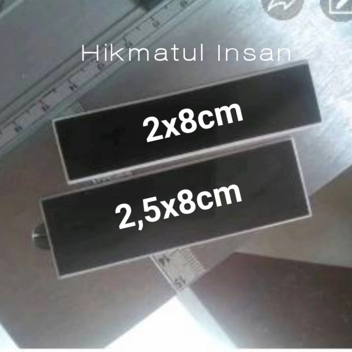 

Murah Name Tag Papan Nama Dada Doff Grafir Magnet Hemat