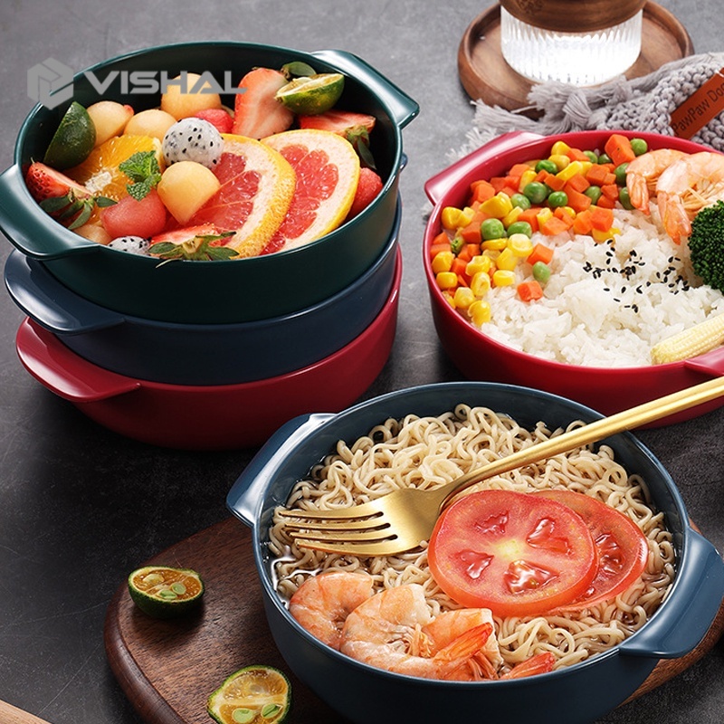 VISHAL Mangkuk Binaural Mangkok Wheat Straw/Mangkuk Kuah Bahan Jerami Makan Bowl VS-81