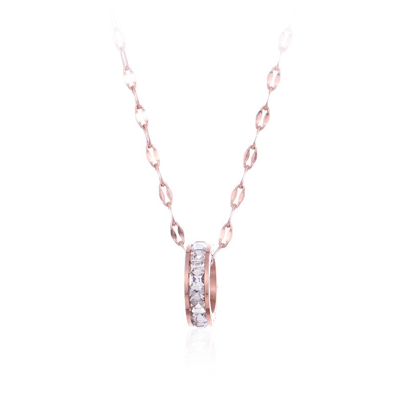 [New] Kalung diamond titanium mini korea hadiah wanita cewek 316L anti karat KK168