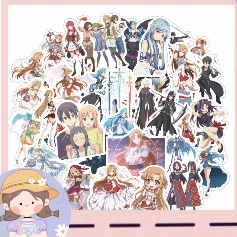 

PROMO50 pcs Japan Anime Sword Art Online(SAO) Waterproof Stickers