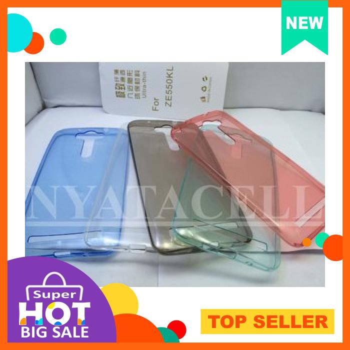 Case Ultrathin Asus Zenfone 2 Laser 5,5 Softcase Silikon Soft Back Casing Cover Jelly Case