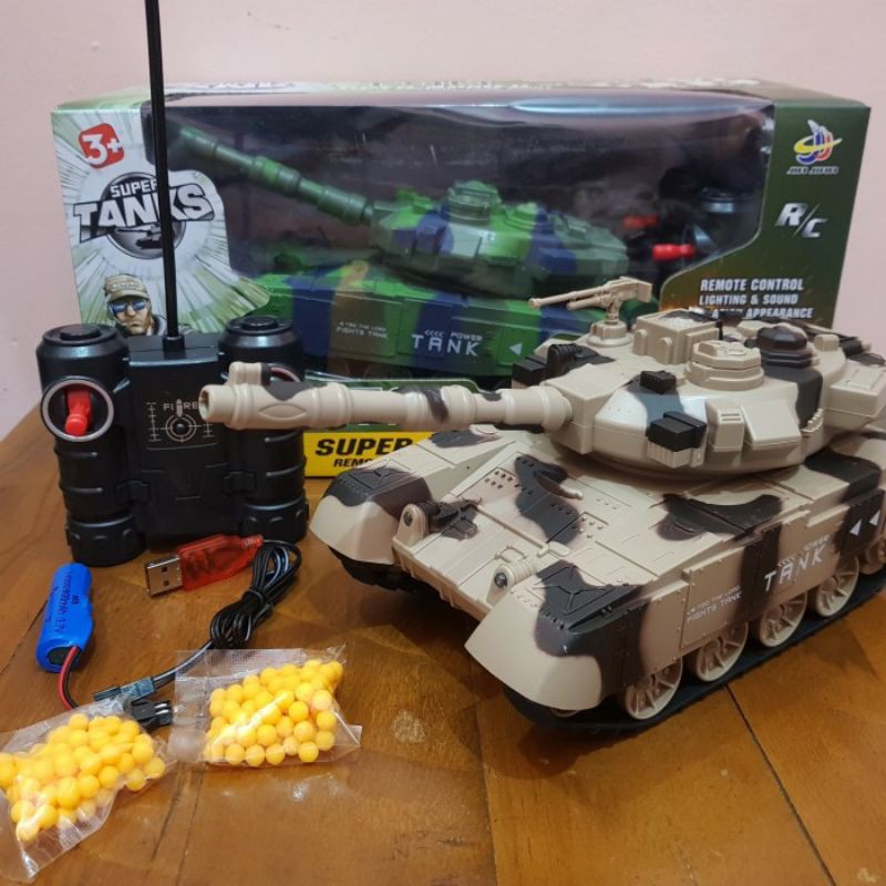 Mainan Remote Control War Tank Murah anak edukatif - tank T90 New
