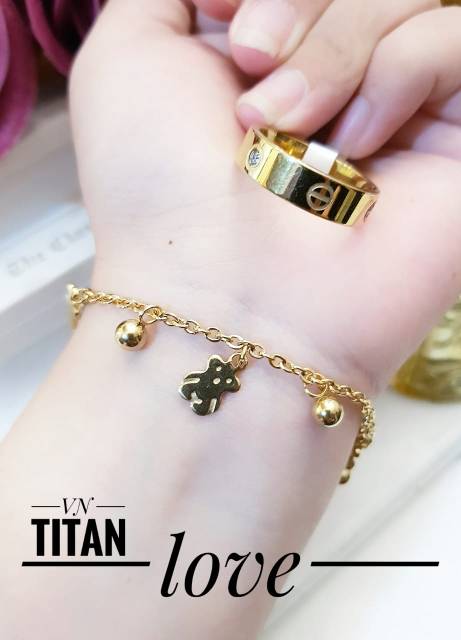 Titanium gelang dan cincin 2118i