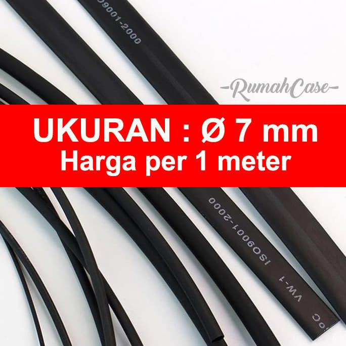 

Selang Bakar Ciut 7 mm heat shrink tube 7mm meteran selongsong meter Murah