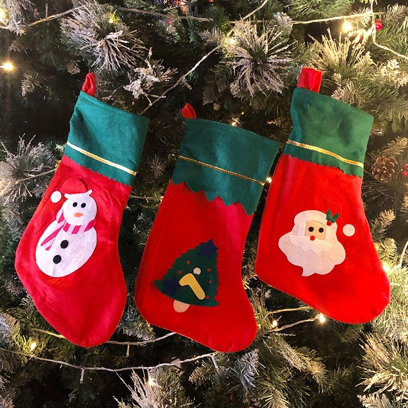 Kaos Kaki Natal Kecil Gantungan Dekorasi Pohon Natal Christmas Socks