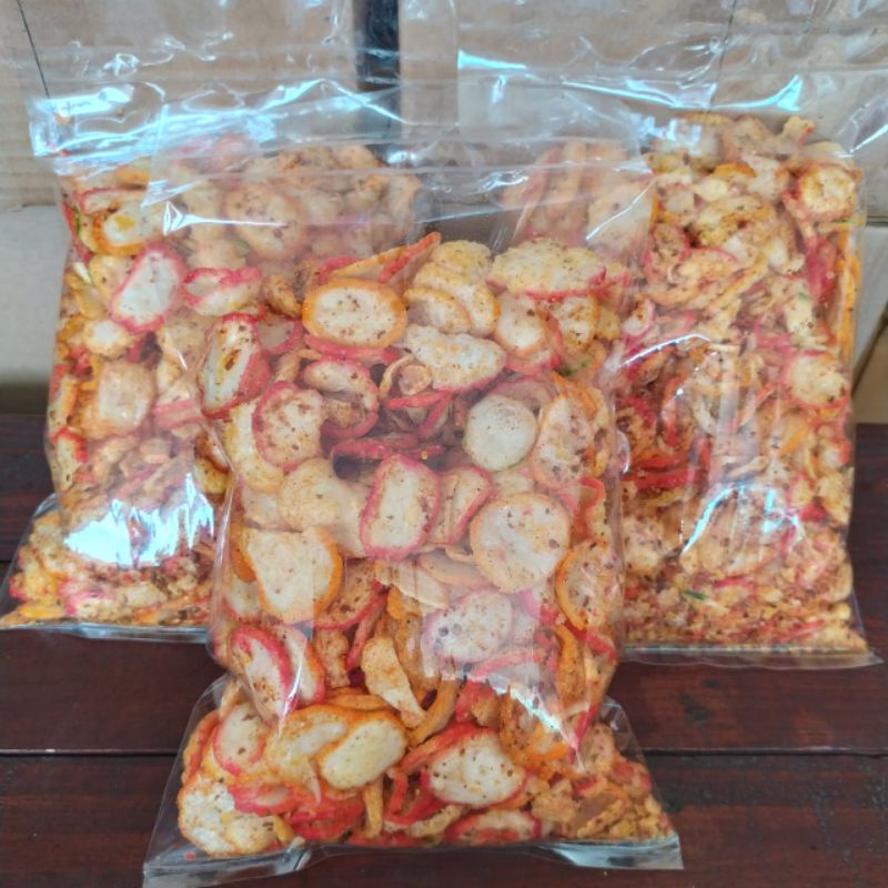 

SEBLAK KERING KENCUR 250 GR SEBLAK KERUPUK PEDAS snack pedas camilan pedas seblak krupuk