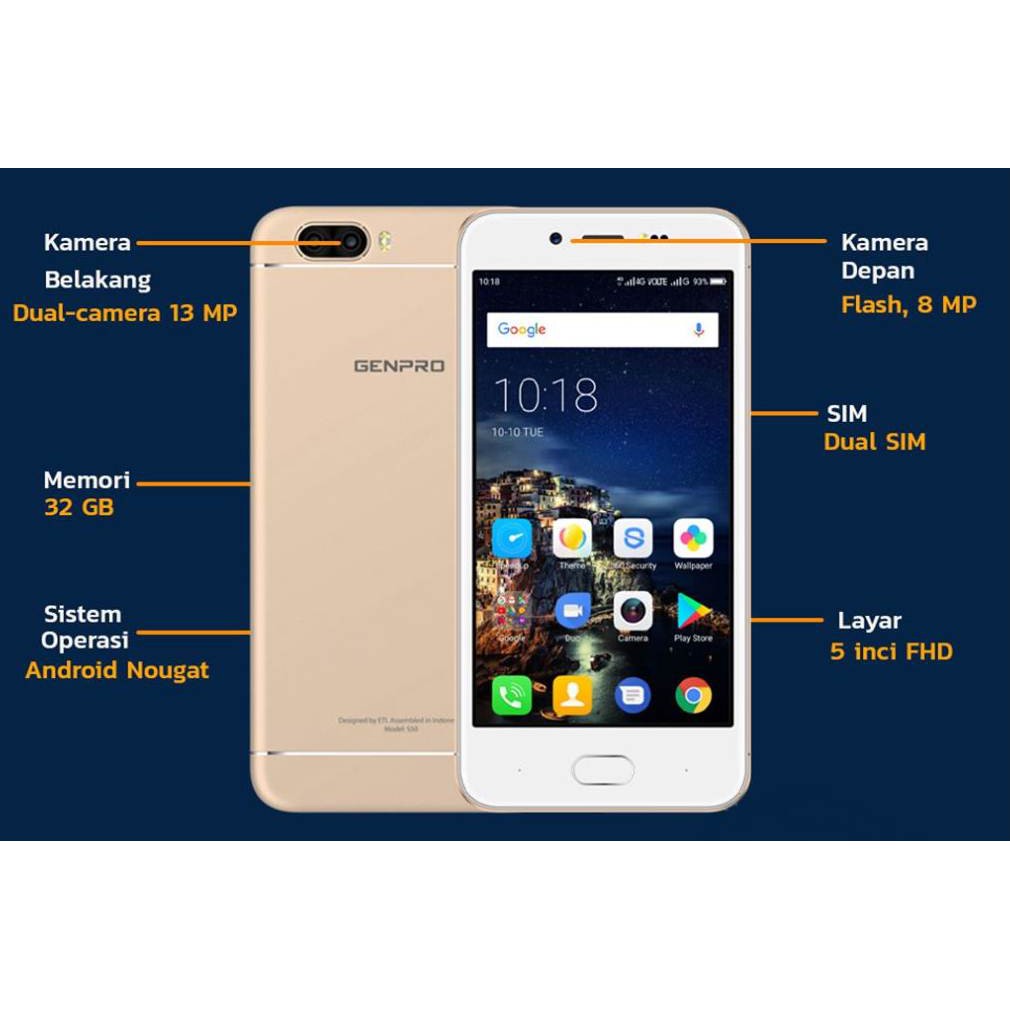 Genpro X Pro S50 Ram 3gb Rom 32gb Shopee Indonesia