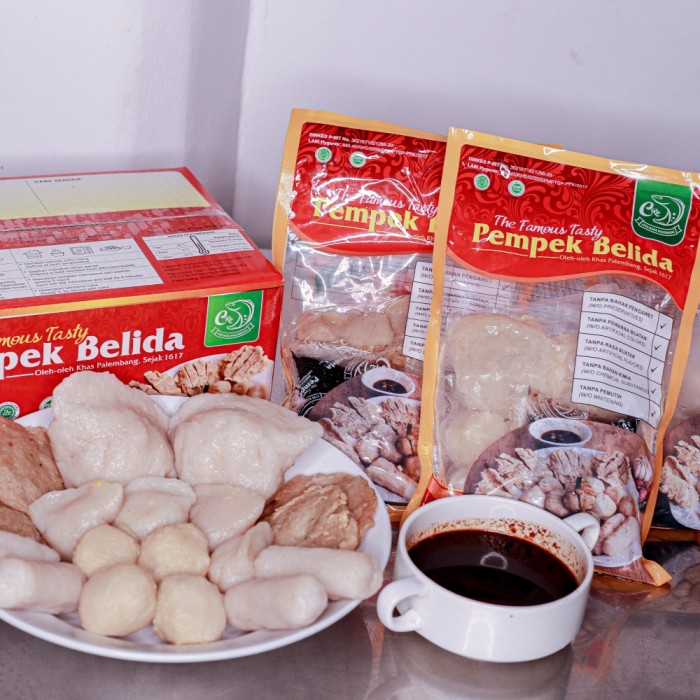 Pempek Belida Box B (16 Campur, 2 Kapal Selam)