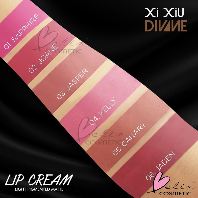 ❤ BELIA ❤ Xi Xiu Divine Lip Cream Light Pigmented Matte | Lipcream BPOM XIXIU Mate