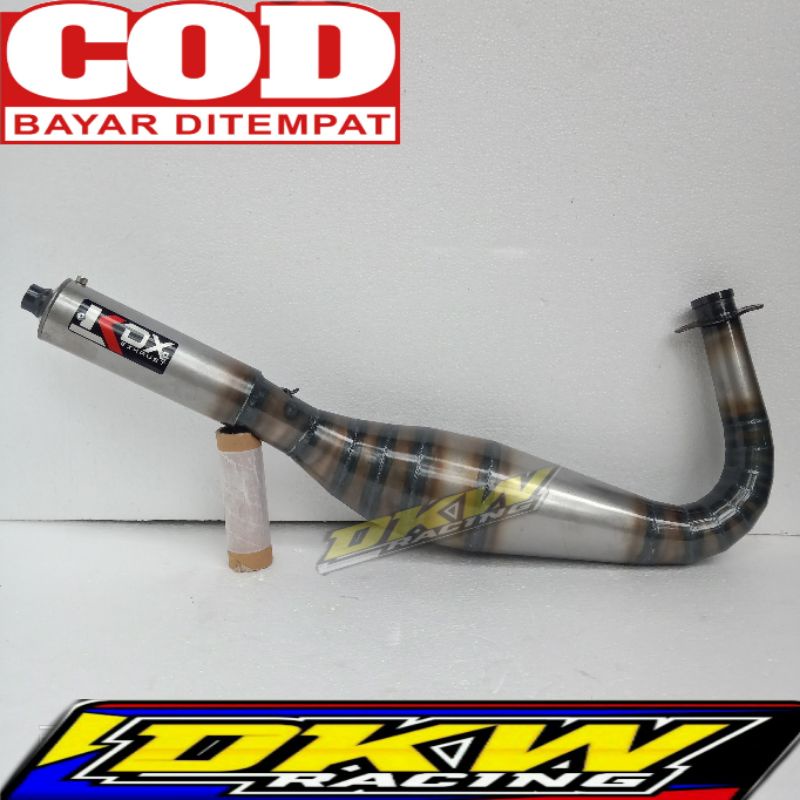 Knalpot RX king Telo Kupang Kdx Plat Karat