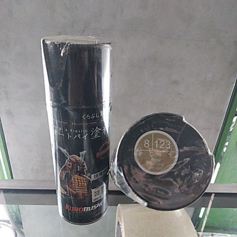 cat samurai 8/123 gold/emas cat bodi motor dan mobil