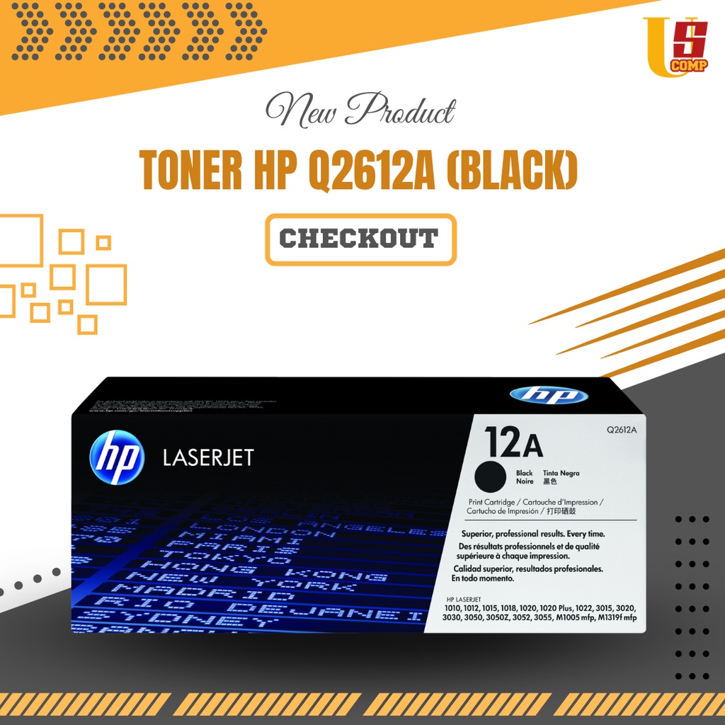 Toner HP Q2612A Black
