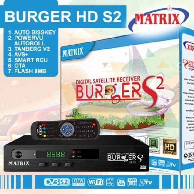 Receiver Matrix burger s2 hd avs 8mb
