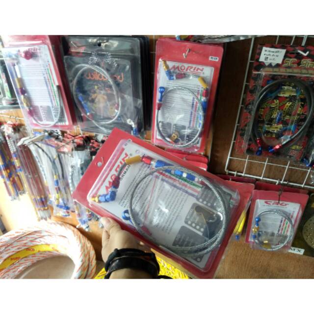 Selang rem depan morin psi