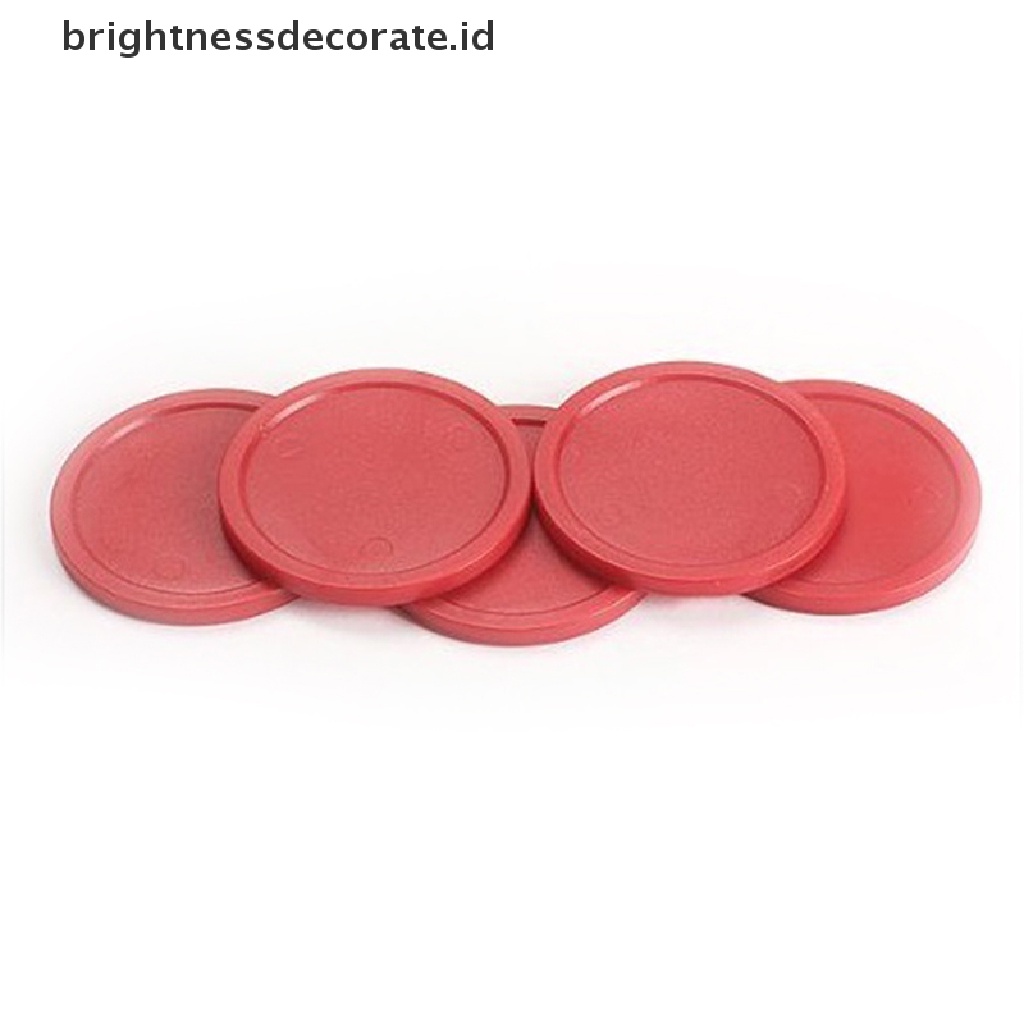 [birth] 5Pcs Durable Mini Air Hockey Table Pucks 51mm Puck Children Table Red [ID]