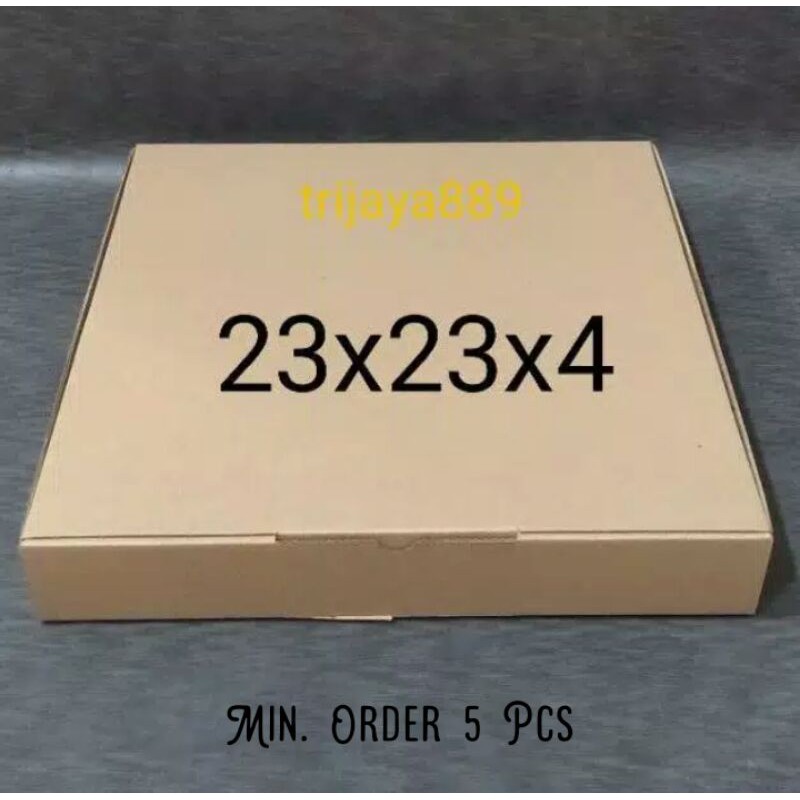 

kardus box pizza / die cut ukuran 23x23x4