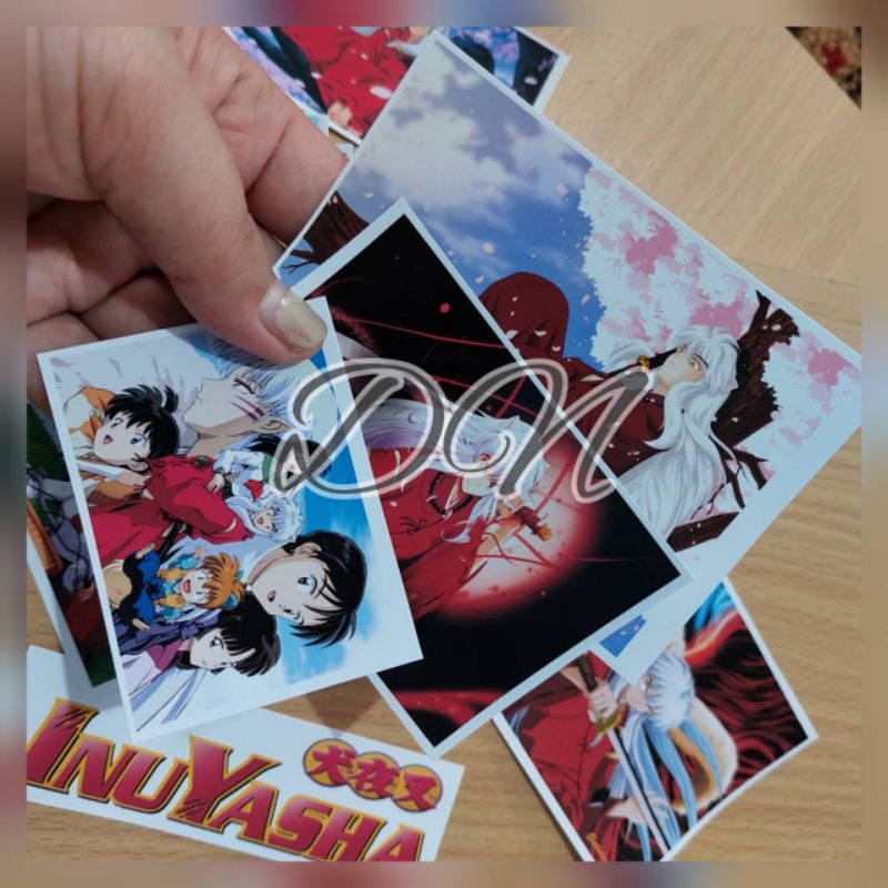 

Stiker photo kertas anime inuyasha 13pcs sticker kertas glossy gambar anime inuyasha