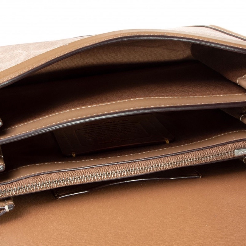 Coach Riley Top Handle 22 Taupe (73937)
