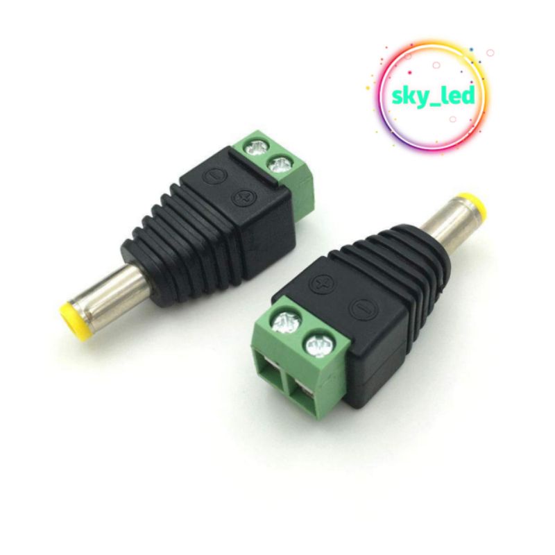 konektor cctv dc male high quality / Jek DC Male / Female konektor jack power sambung adaptor