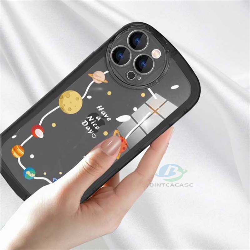 Casing TPU Realme 5 5i 6i C3 C35 C21Y C25Y C21 RealmeC11 2021 C25 C15 C12 C2 Motif Planet Kartun