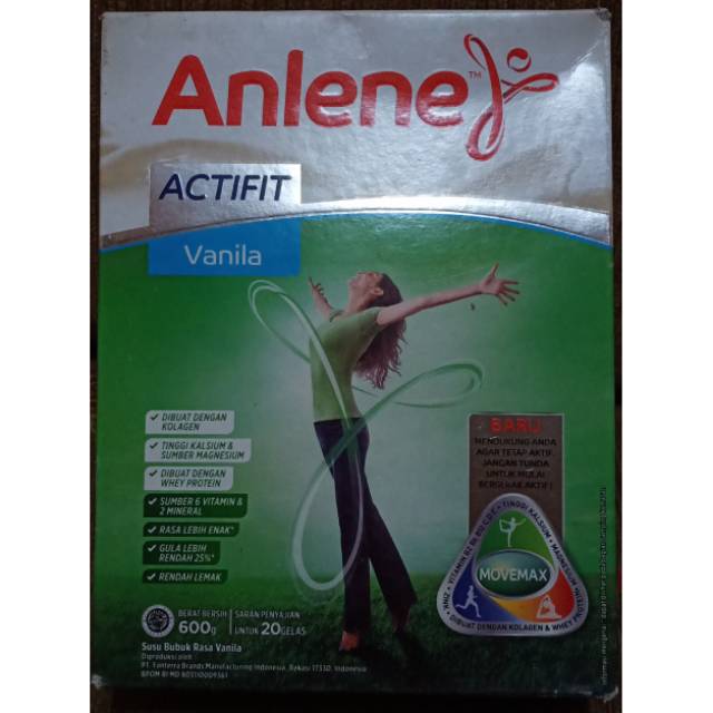 

Anlene Actifit 590 gr (dus luar PENYOK & LECET)