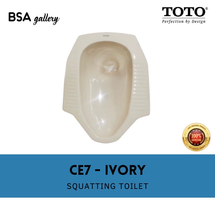 Jual KLOSET TOILET JONGKOK TOTO CE7 IVORY / SQUATTING TOILET TOTO ORI ...