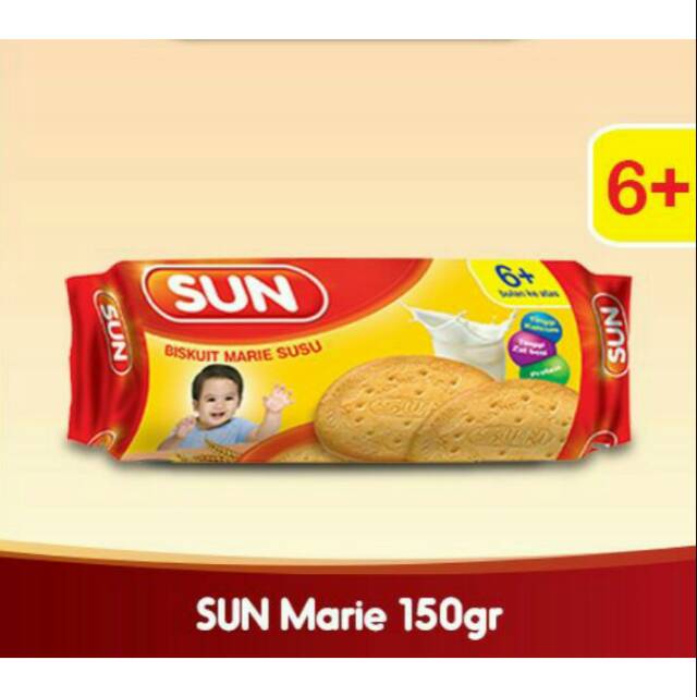 

SUN Biskuit Marie Susu Roll Besar 150 gr