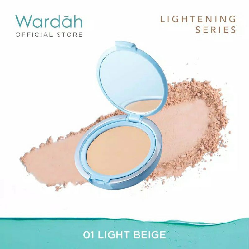 Wardah Lightening Powder Foundation Two Way Cake Light Feel